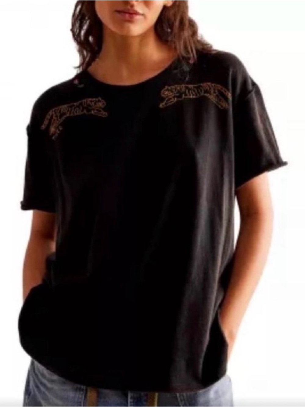Free People Horsin Around Tiger Tee